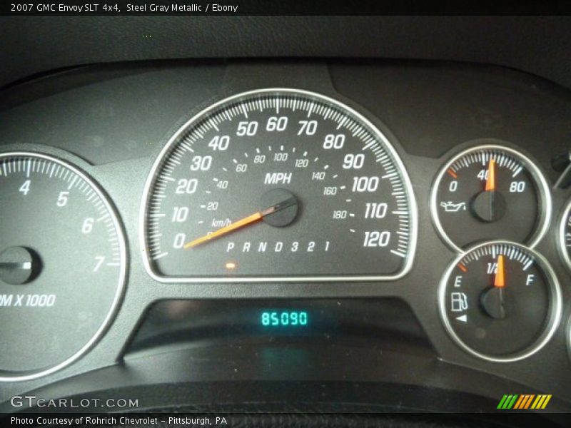 Steel Gray Metallic / Ebony 2007 GMC Envoy SLT 4x4