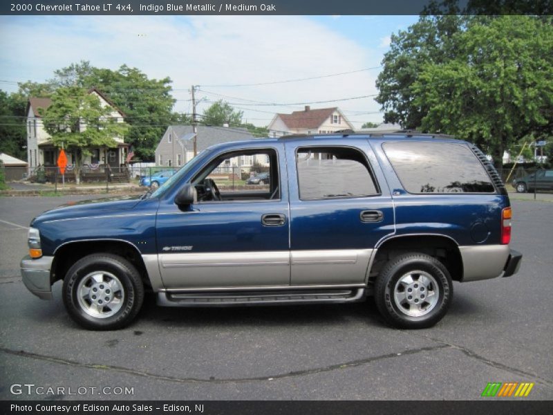 Indigo Blue Metallic / Medium Oak 2000 Chevrolet Tahoe LT 4x4