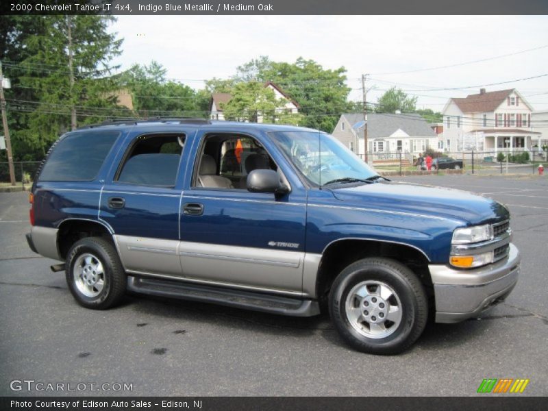 Indigo Blue Metallic / Medium Oak 2000 Chevrolet Tahoe LT 4x4