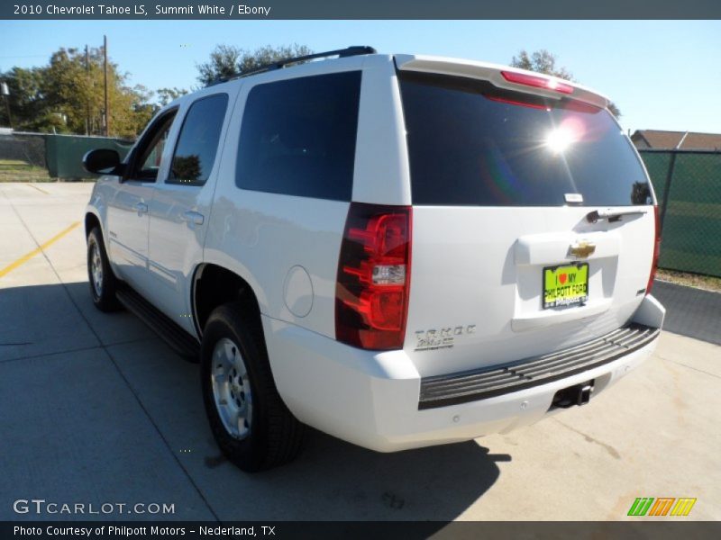 Summit White / Ebony 2010 Chevrolet Tahoe LS