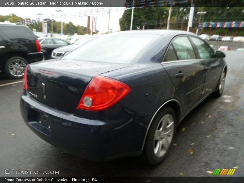 Midnight Blue Metallic / Ebony 2009 Pontiac G6 Sedan