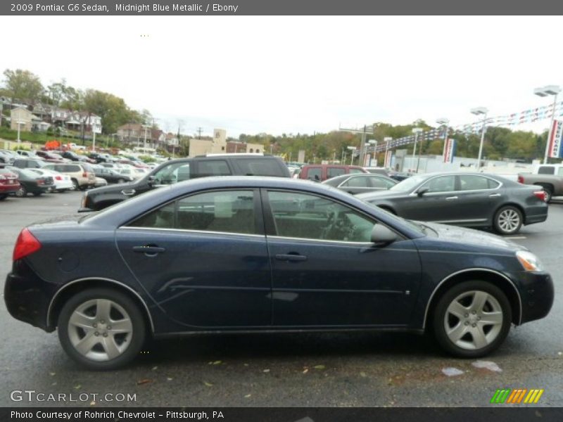 Midnight Blue Metallic / Ebony 2009 Pontiac G6 Sedan