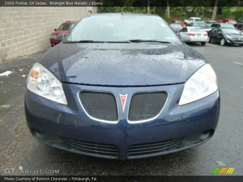 Midnight Blue Metallic / Ebony 2009 Pontiac G6 Sedan