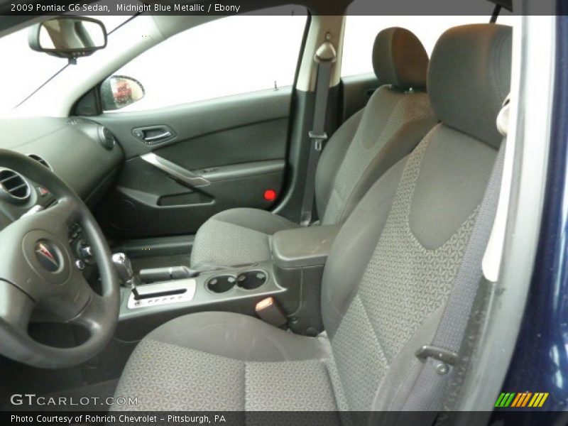 Midnight Blue Metallic / Ebony 2009 Pontiac G6 Sedan