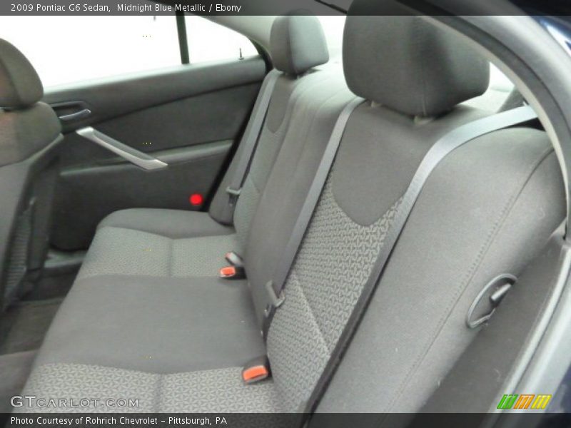 Midnight Blue Metallic / Ebony 2009 Pontiac G6 Sedan