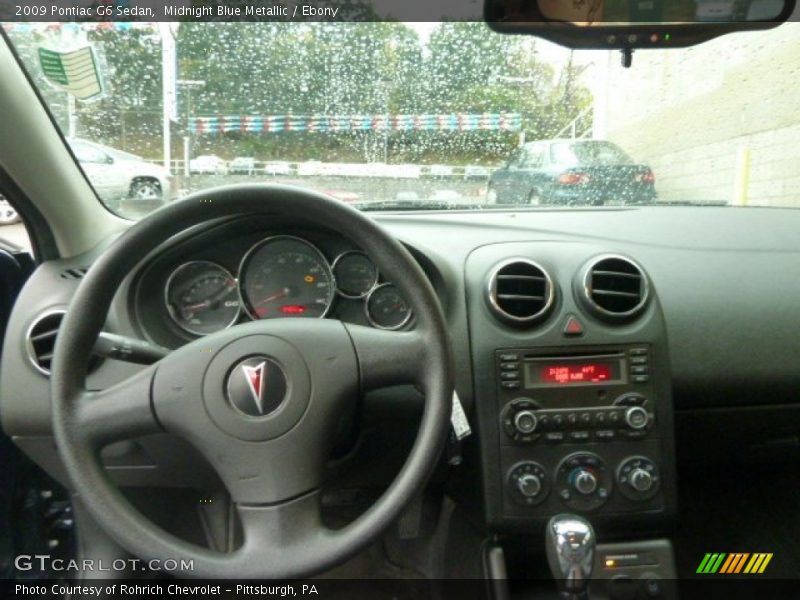 Midnight Blue Metallic / Ebony 2009 Pontiac G6 Sedan