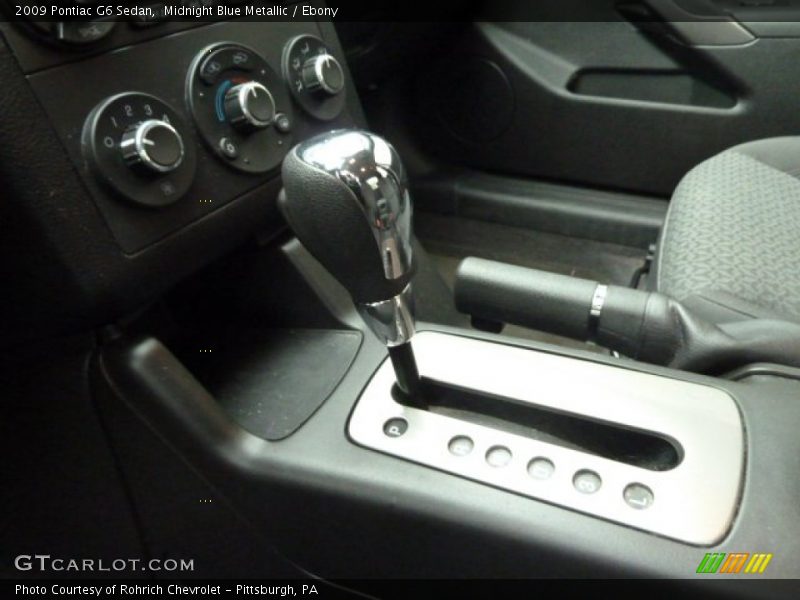Midnight Blue Metallic / Ebony 2009 Pontiac G6 Sedan