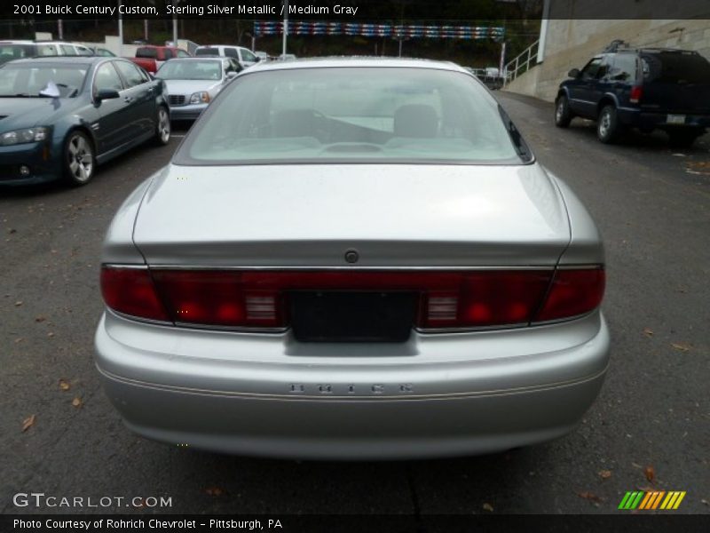 Sterling Silver Metallic / Medium Gray 2001 Buick Century Custom
