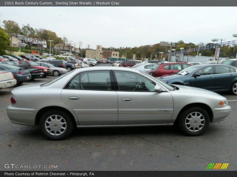 Sterling Silver Metallic / Medium Gray 2001 Buick Century Custom