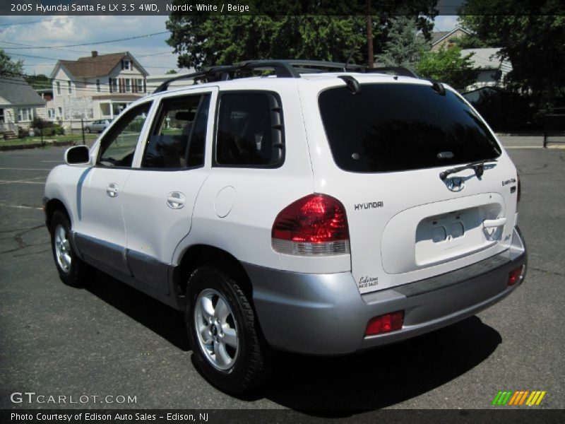 Nordic White / Beige 2005 Hyundai Santa Fe LX 3.5 4WD