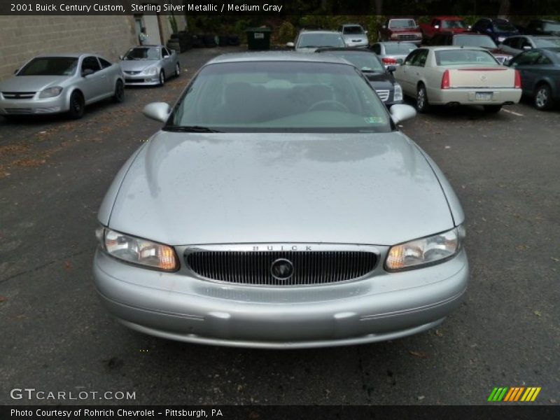 Sterling Silver Metallic / Medium Gray 2001 Buick Century Custom