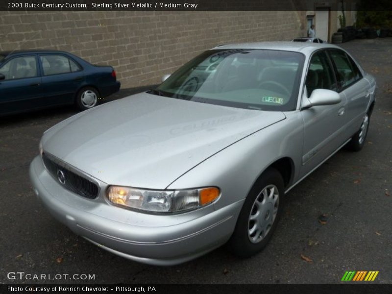 Sterling Silver Metallic / Medium Gray 2001 Buick Century Custom
