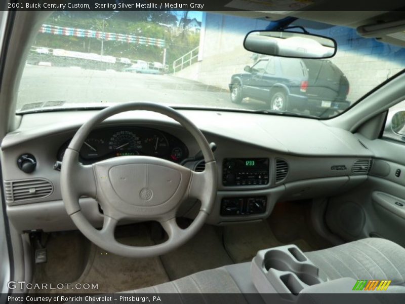 Sterling Silver Metallic / Medium Gray 2001 Buick Century Custom