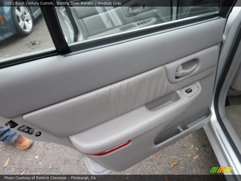 Sterling Silver Metallic / Medium Gray 2001 Buick Century Custom