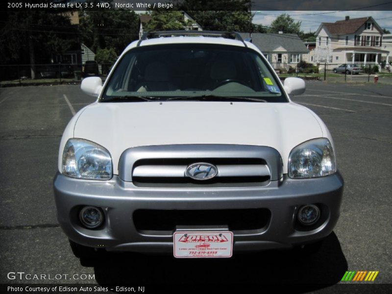 Nordic White / Beige 2005 Hyundai Santa Fe LX 3.5 4WD