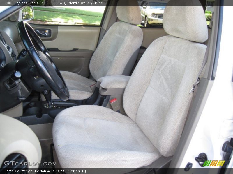 Nordic White / Beige 2005 Hyundai Santa Fe LX 3.5 4WD