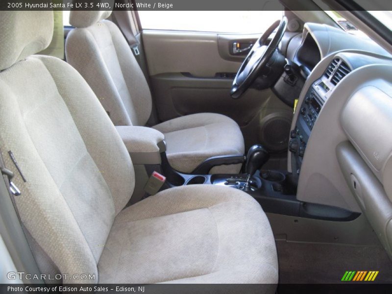 Nordic White / Beige 2005 Hyundai Santa Fe LX 3.5 4WD