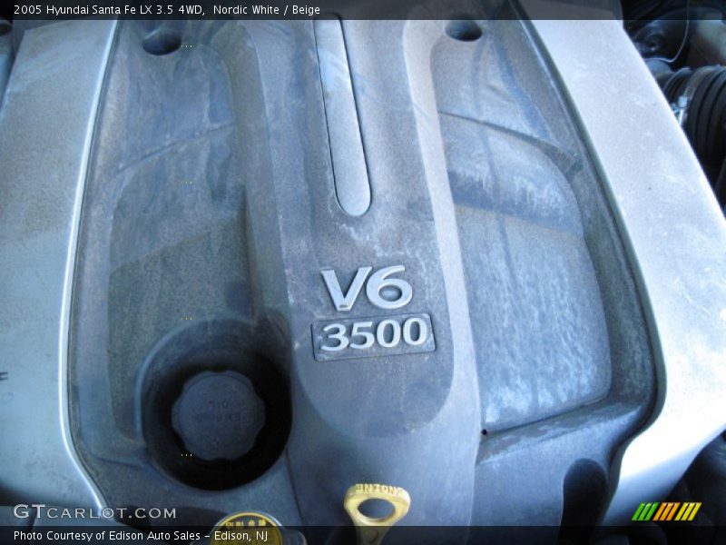 Nordic White / Beige 2005 Hyundai Santa Fe LX 3.5 4WD