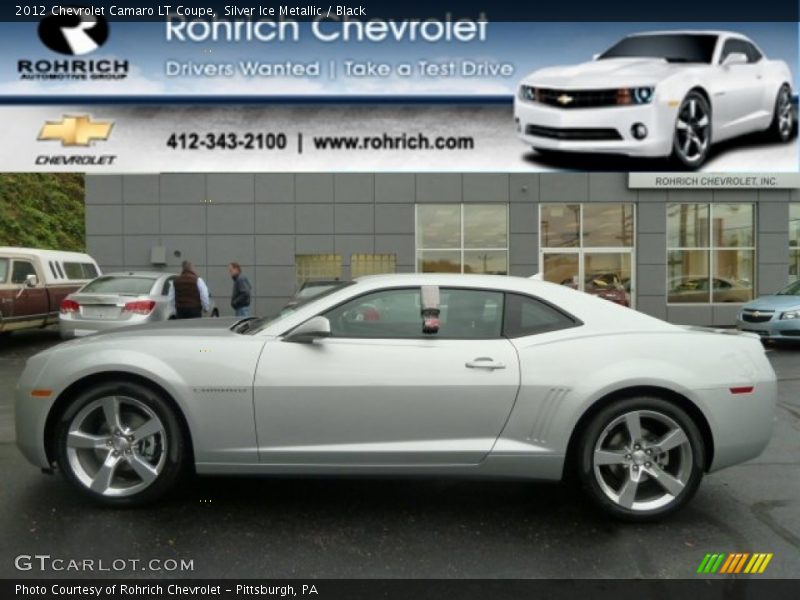 Silver Ice Metallic / Black 2012 Chevrolet Camaro LT Coupe