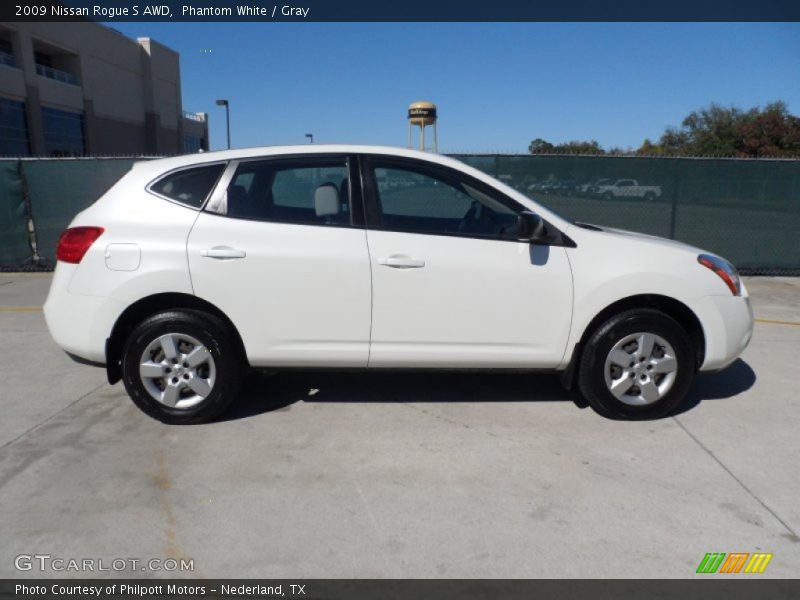 Phantom White / Gray 2009 Nissan Rogue S AWD