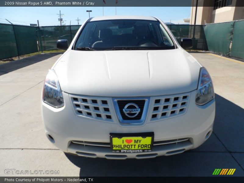 Phantom White / Gray 2009 Nissan Rogue S AWD