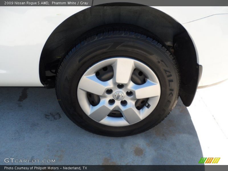 Phantom White / Gray 2009 Nissan Rogue S AWD