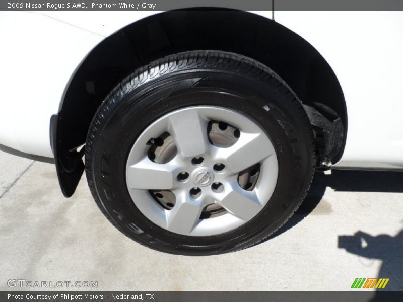 Phantom White / Gray 2009 Nissan Rogue S AWD