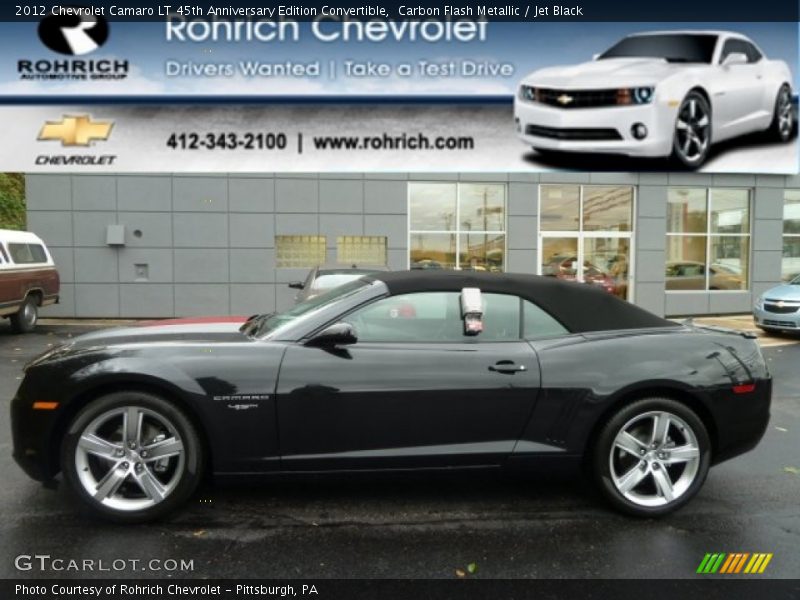 Carbon Flash Metallic / Jet Black 2012 Chevrolet Camaro LT 45th Anniversary Edition Convertible