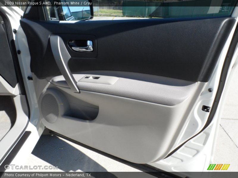 Phantom White / Gray 2009 Nissan Rogue S AWD