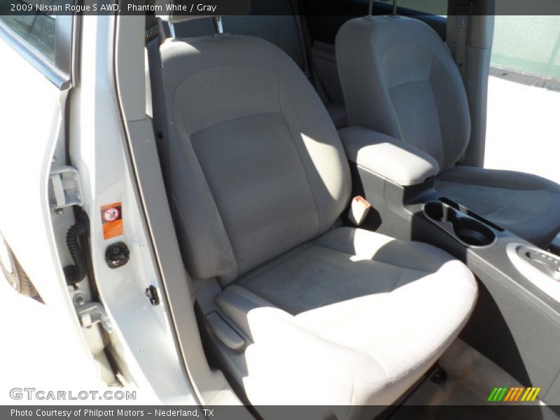 Phantom White / Gray 2009 Nissan Rogue S AWD