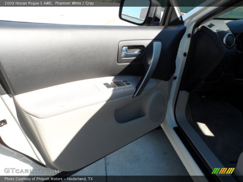 Phantom White / Gray 2009 Nissan Rogue S AWD