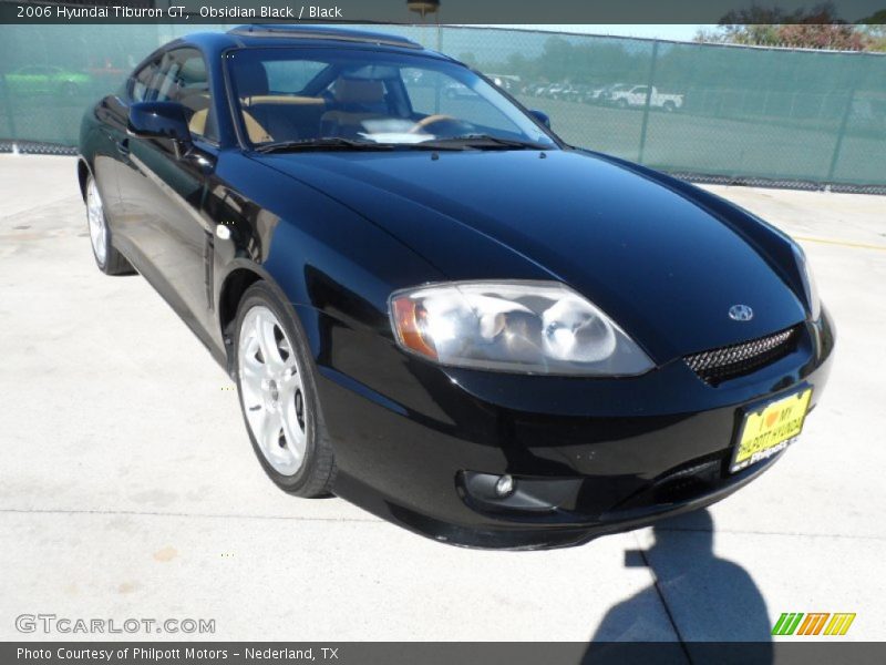Obsidian Black / Black 2006 Hyundai Tiburon GT