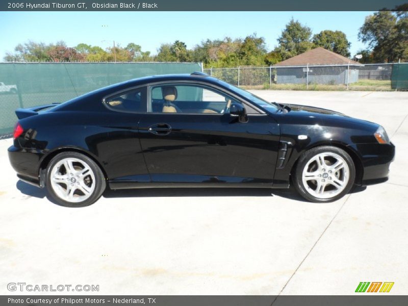 Obsidian Black / Black 2006 Hyundai Tiburon GT