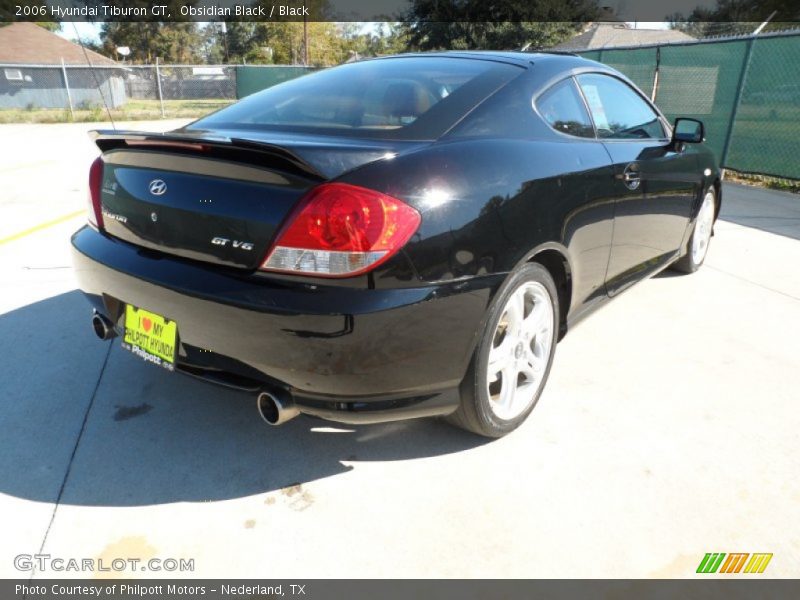 Obsidian Black / Black 2006 Hyundai Tiburon GT