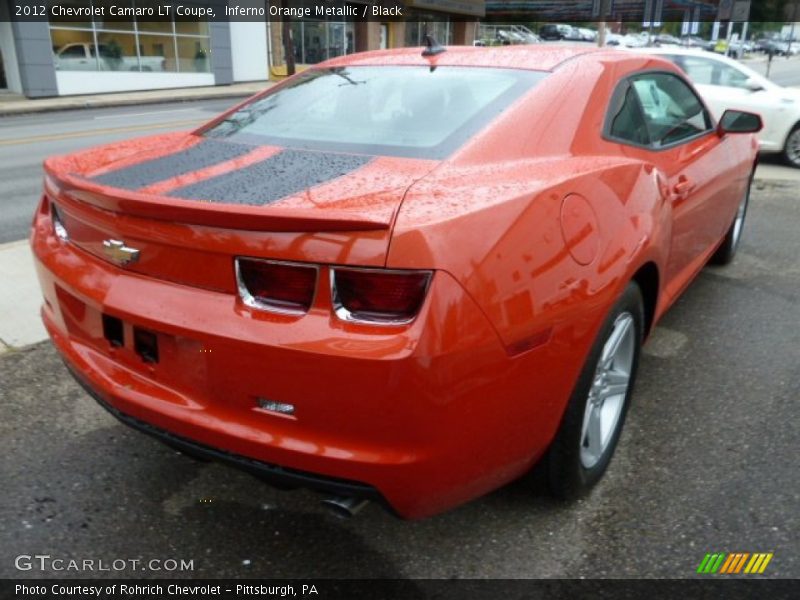 Inferno Orange Metallic / Black 2012 Chevrolet Camaro LT Coupe