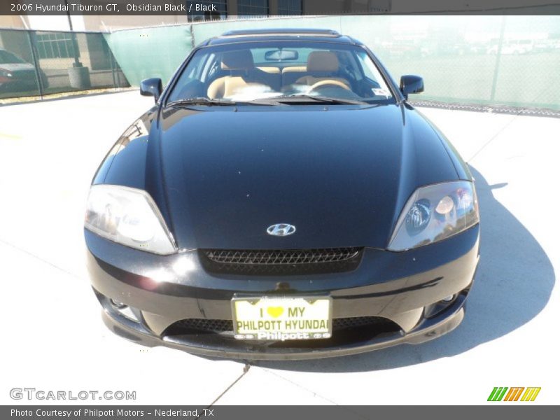 Obsidian Black / Black 2006 Hyundai Tiburon GT