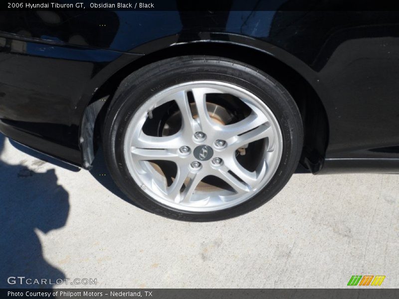 Obsidian Black / Black 2006 Hyundai Tiburon GT