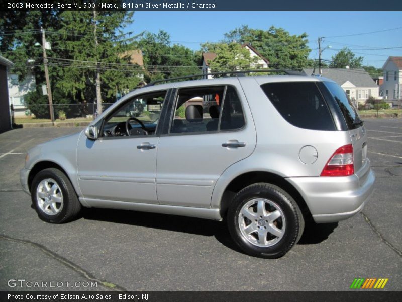 Brilliant Silver Metallic / Charcoal 2003 Mercedes-Benz ML 500 4Matic