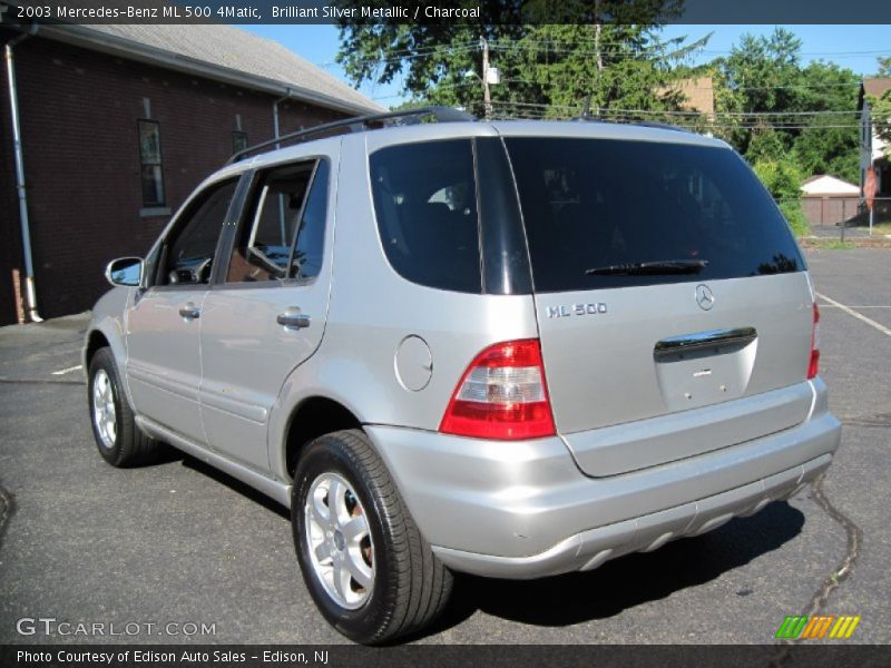 Brilliant Silver Metallic / Charcoal 2003 Mercedes-Benz ML 500 4Matic