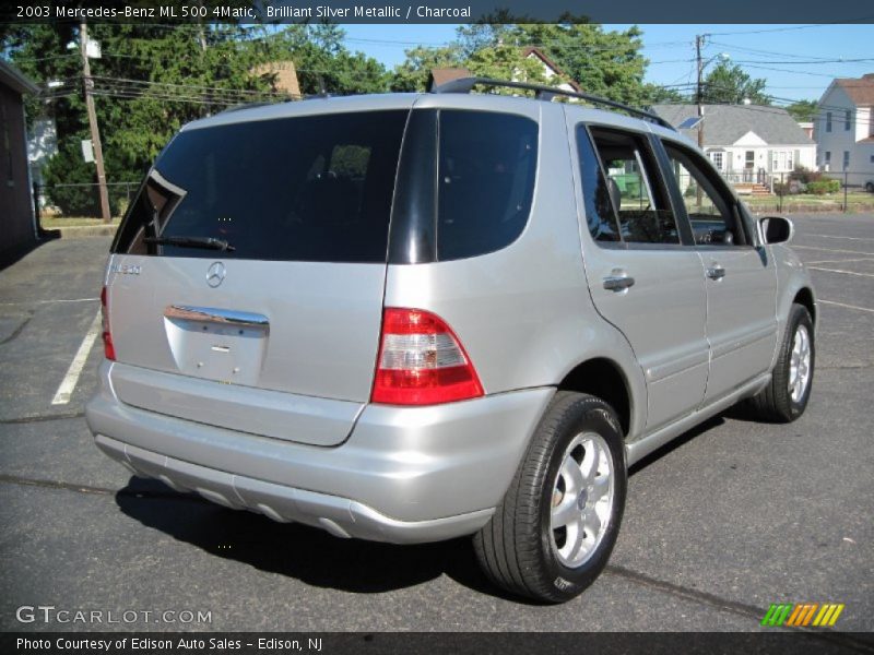 Brilliant Silver Metallic / Charcoal 2003 Mercedes-Benz ML 500 4Matic