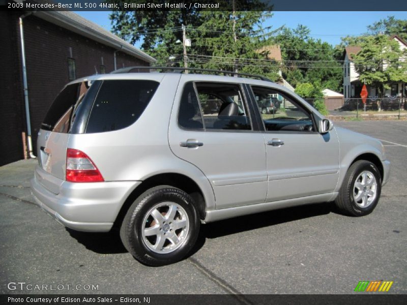 Brilliant Silver Metallic / Charcoal 2003 Mercedes-Benz ML 500 4Matic