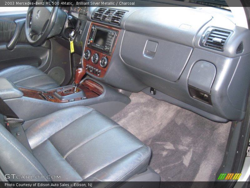 Brilliant Silver Metallic / Charcoal 2003 Mercedes-Benz ML 500 4Matic