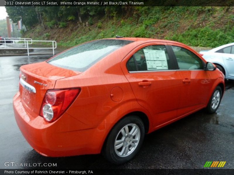  2012 Sonic LT Sedan Inferno Orange Metallic