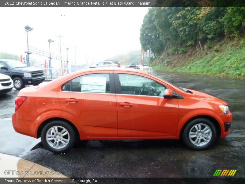  2012 Sonic LT Sedan Inferno Orange Metallic