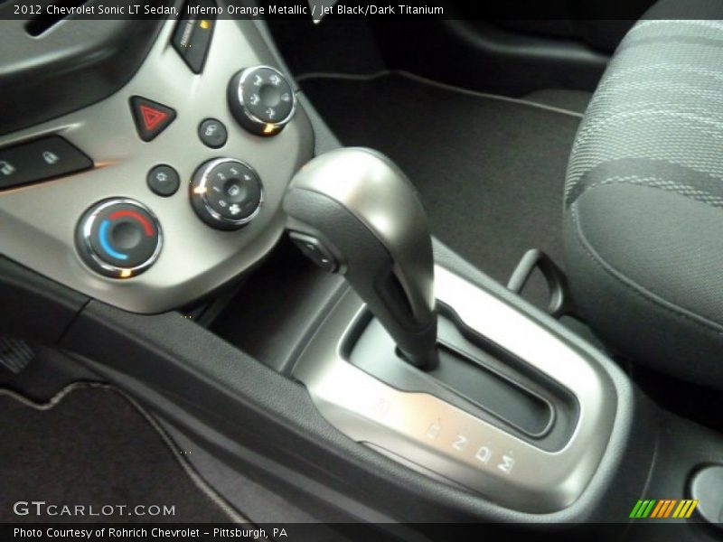  2012 Sonic LT Sedan 6 Speed Automatic Shifter