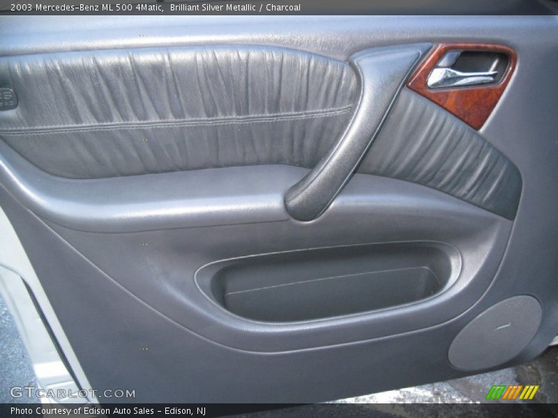 Brilliant Silver Metallic / Charcoal 2003 Mercedes-Benz ML 500 4Matic