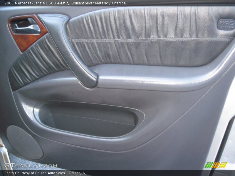 Brilliant Silver Metallic / Charcoal 2003 Mercedes-Benz ML 500 4Matic
