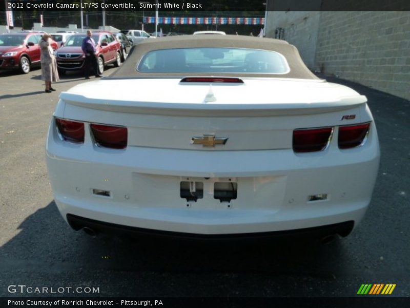 Summit White / Black 2012 Chevrolet Camaro LT/RS Convertible
