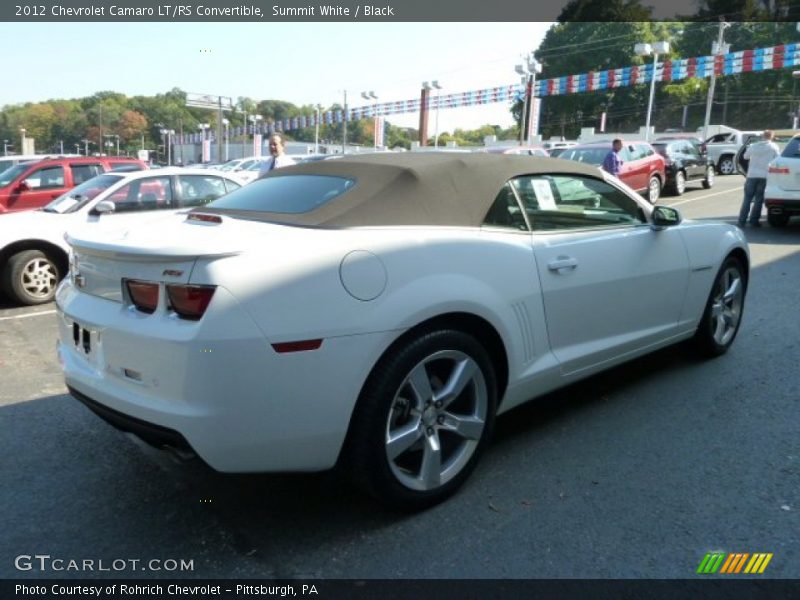 Summit White / Black 2012 Chevrolet Camaro LT/RS Convertible
