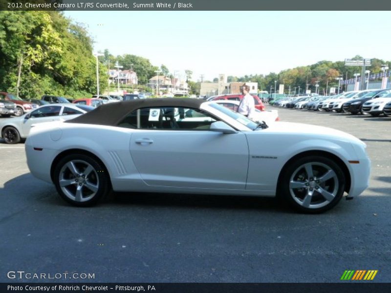 Summit White / Black 2012 Chevrolet Camaro LT/RS Convertible
